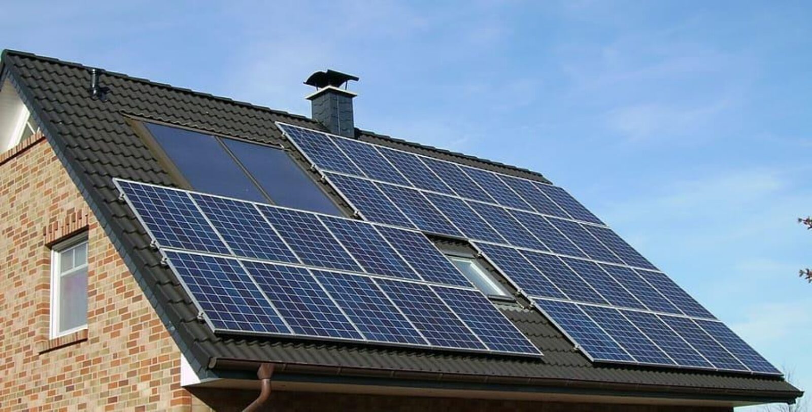 Solar panel array roof home house